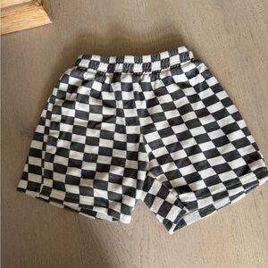 Zara Toddler Monochrome Checkered Shorts